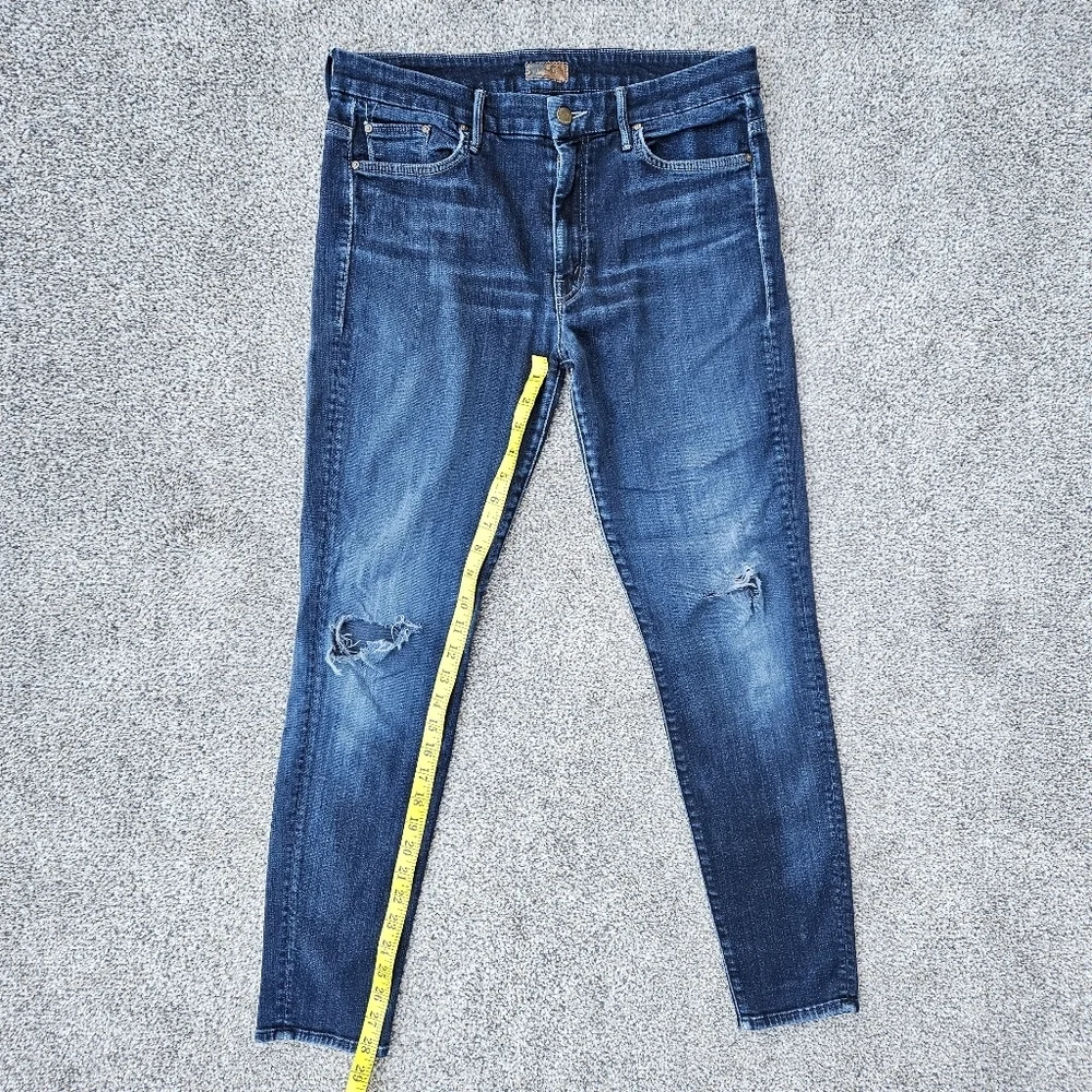 Mother High Waisted Looker Dark Wash Skinny Jeans Stretch Denim Womens Size 31